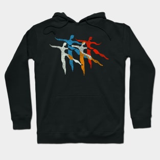 Creative Colorful Modern Dancers Hoodie